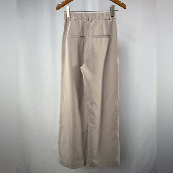 Abercrombie & Fitch Sloane Tailored Wide Leg Pant in Light Taupe Size 2 or 26 - Picture 8 of 11